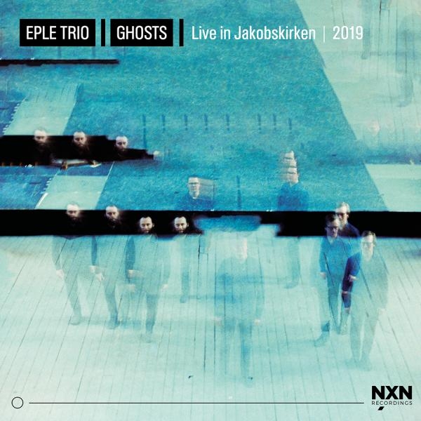 Blue-tinted album cover showing ghostly, translucent figures of musicians reflected or layered across horizontal bands, creating an ethereal, haunting mood.
