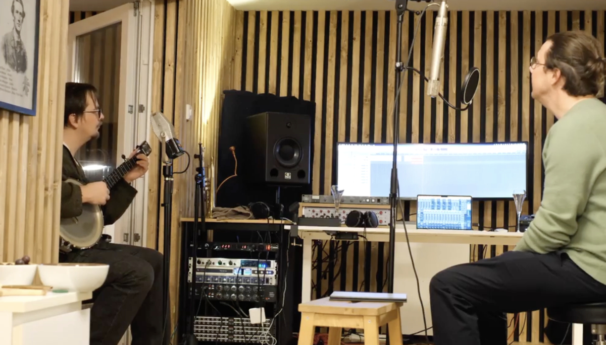 Austestad & Sjøvaag in a studio